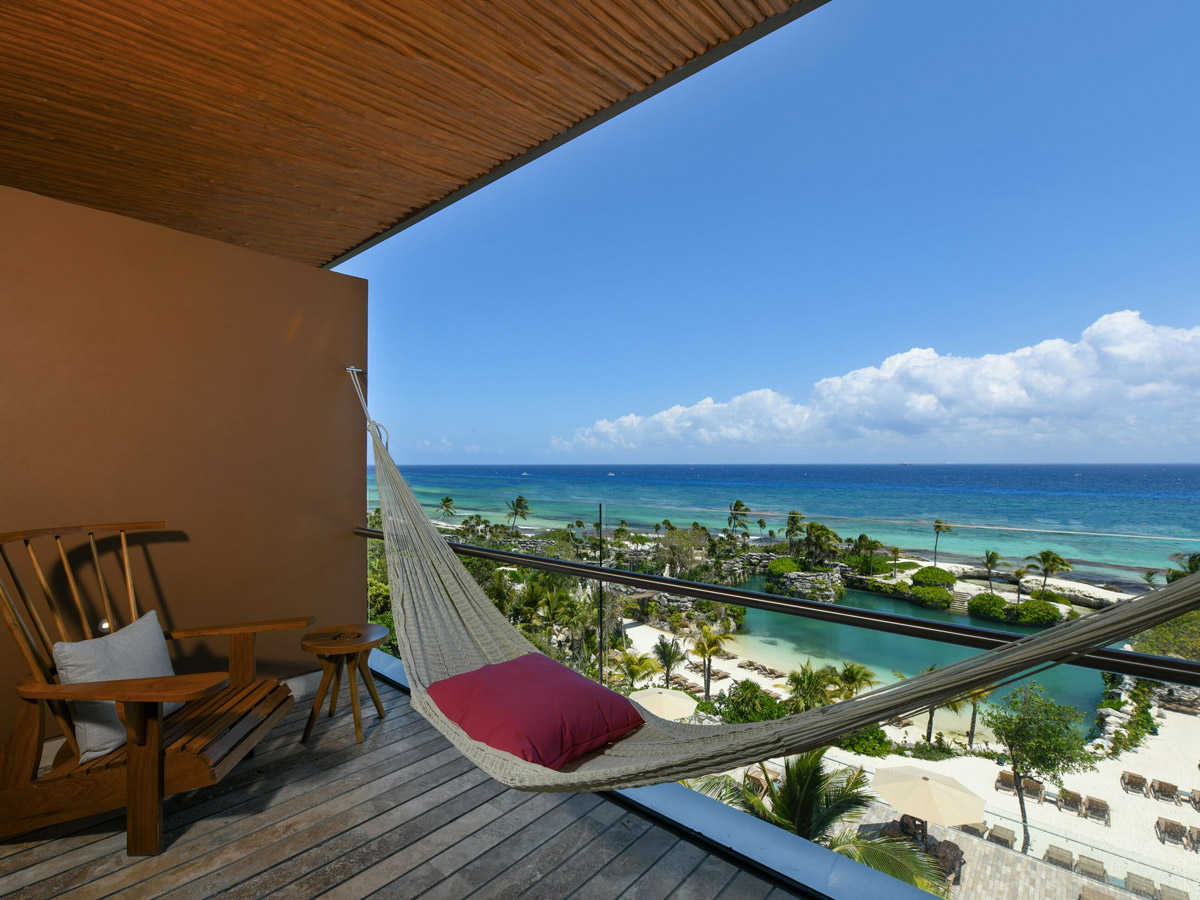 Apartamento com vista para o mar do Caribe (Foto: Hotel Xcaret - Divulgação)