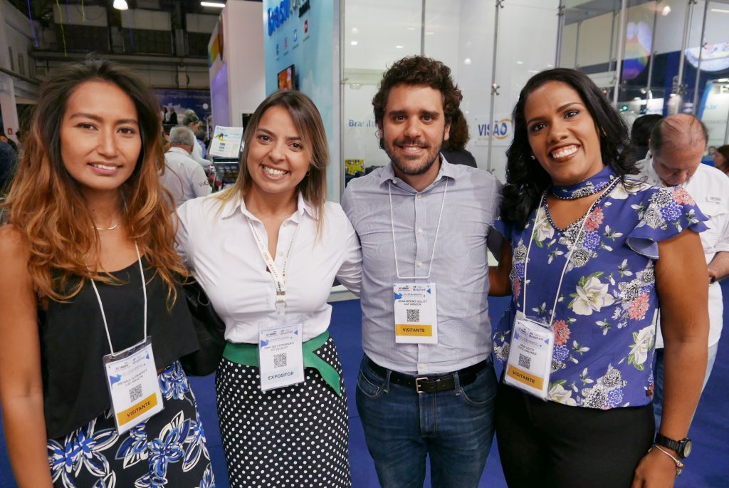 Wenna Guimarães, da Cap-Amazon; Taylise Fernandes, da Hello Brazil; Jean-Bruno Gillot, da Cap-Amazon, e Ana Leite, da Copa Airlines