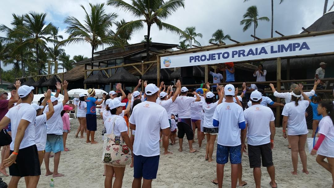 CANA BRAVA ALL INCLUSIVE RESORT PROMOVE O PROJETO PRAIA LIMPA