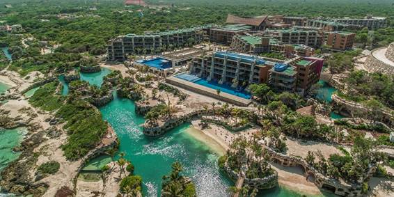 Vista aérea do Hotel Xcaret, que acaba de ser inaugurado na Riviera Maya (Foto: Divulgação)