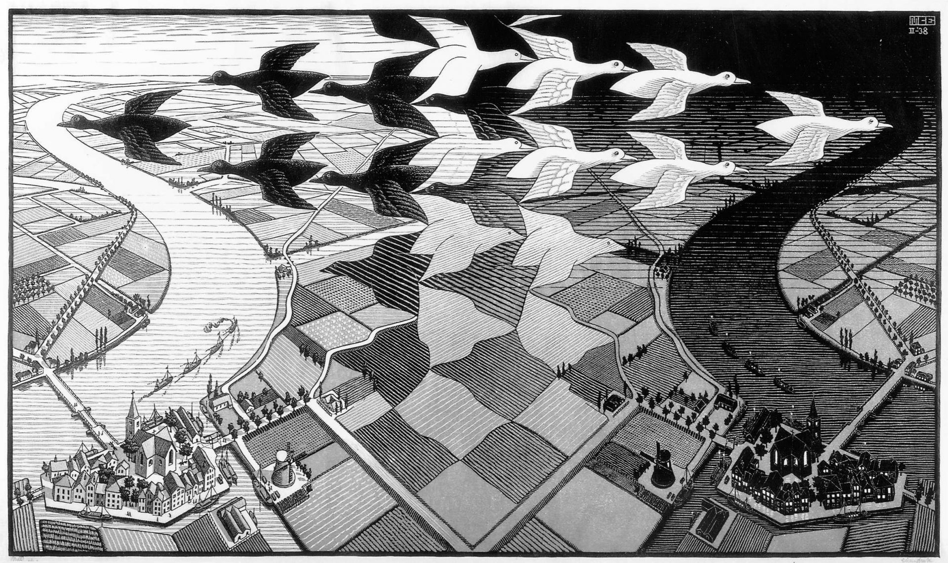 Trabalho do artista holandês M. C. Escher