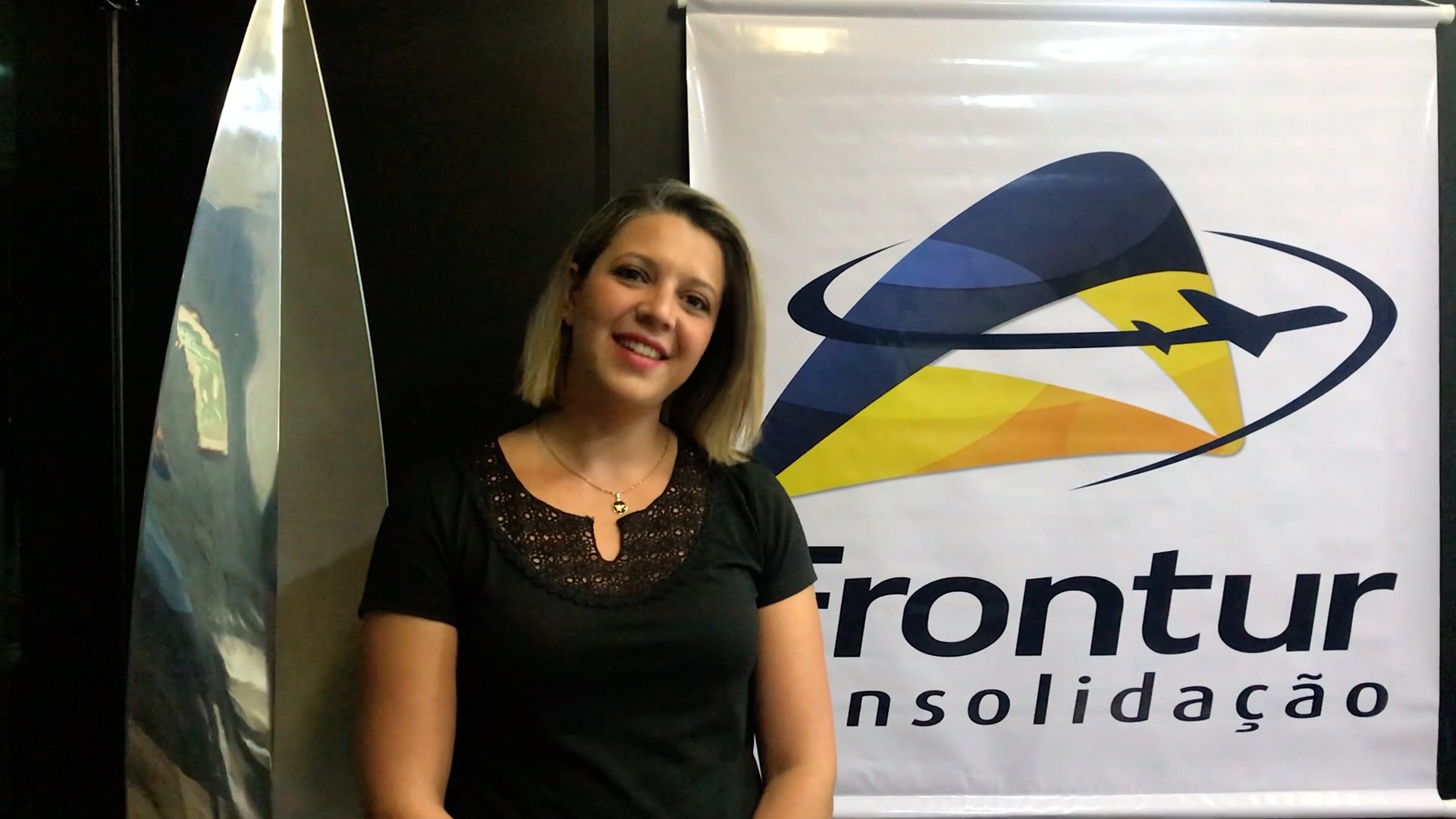 Glaudia Dutra, do setor de Atendimento Internacional da Frontur Consolidação
