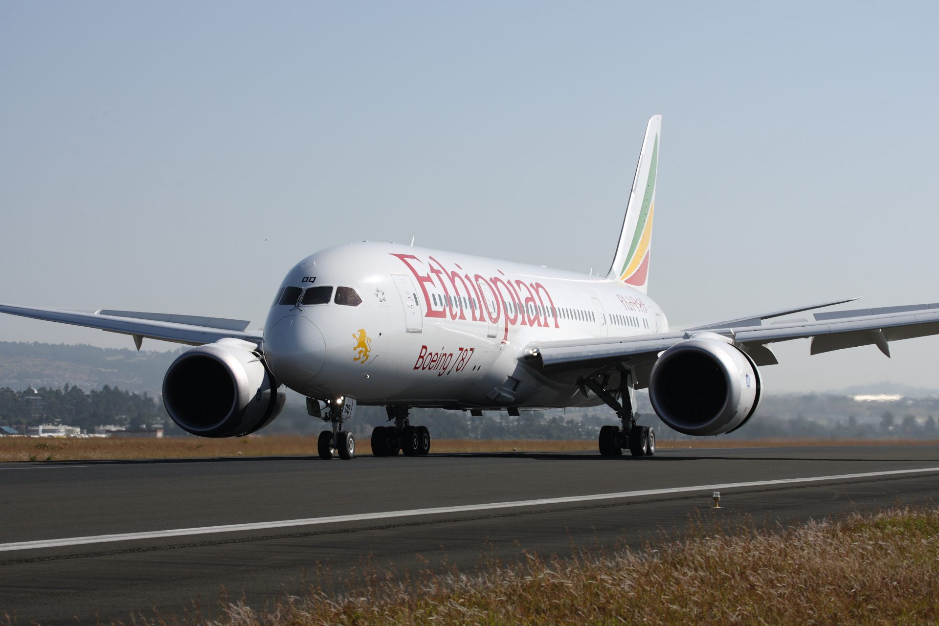 O Boeing 787 Dreamliner da Ethiopian Airlines