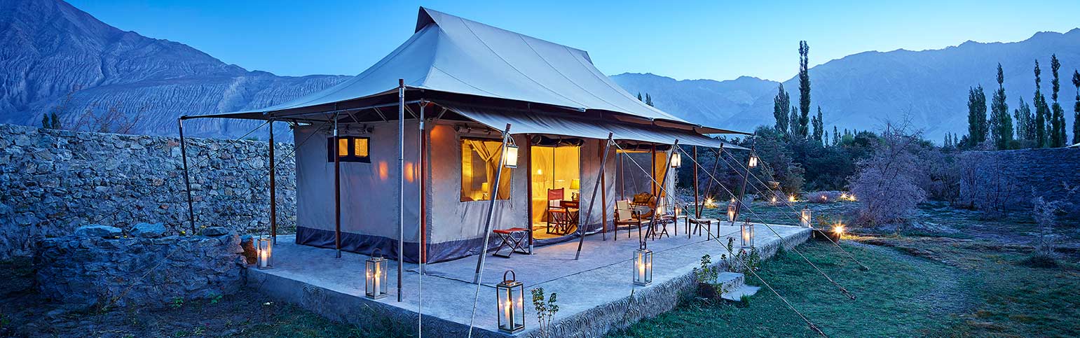 Tenda de luxo em Ladakh