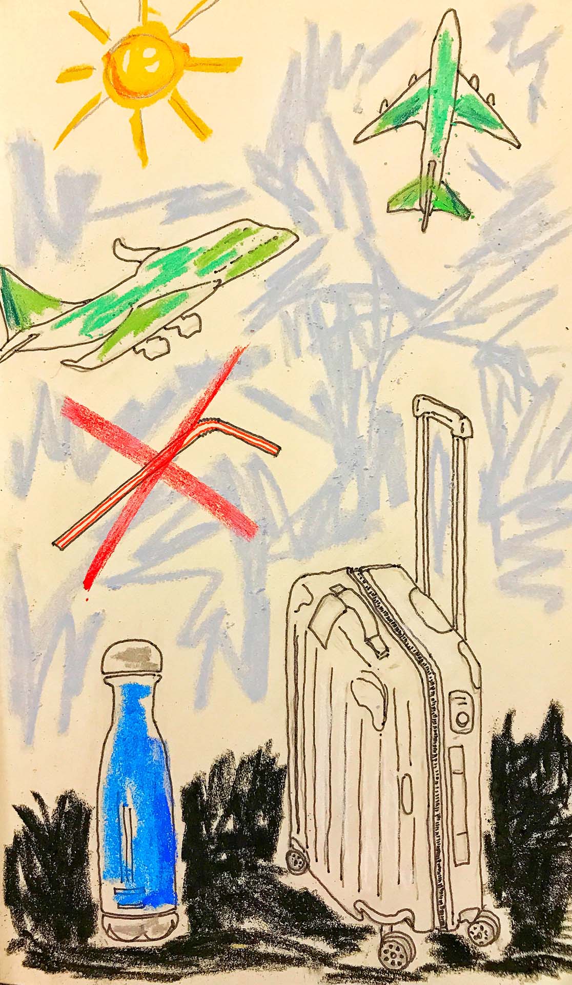 Viagem consciente desenho Claudia Tonaco