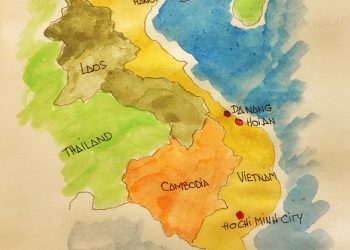 Mapa do Vietnã