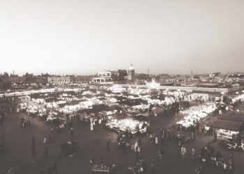 Marrocos Preto e Branco Marrakech