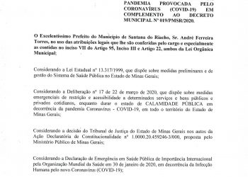 Decreto Reabertura Serra do Cipo Pagina 1