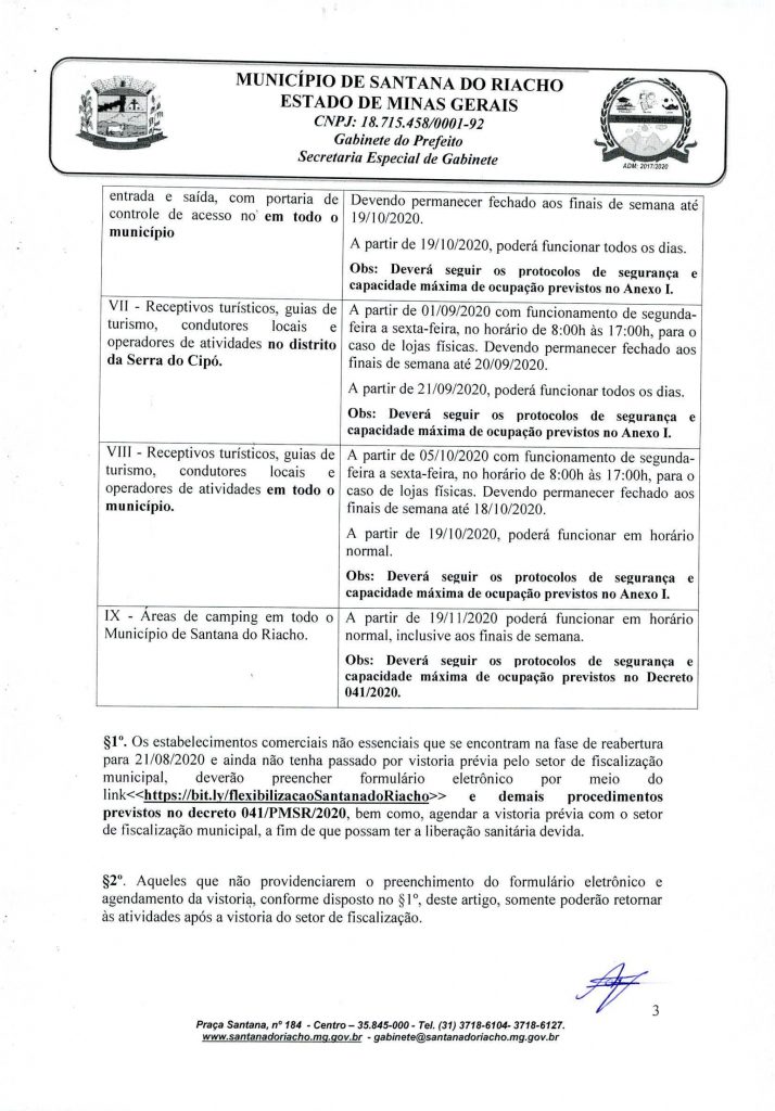 Decreto Reabertura Serra do Cipo Pagina 3
