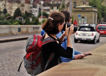 Turistas fotografando