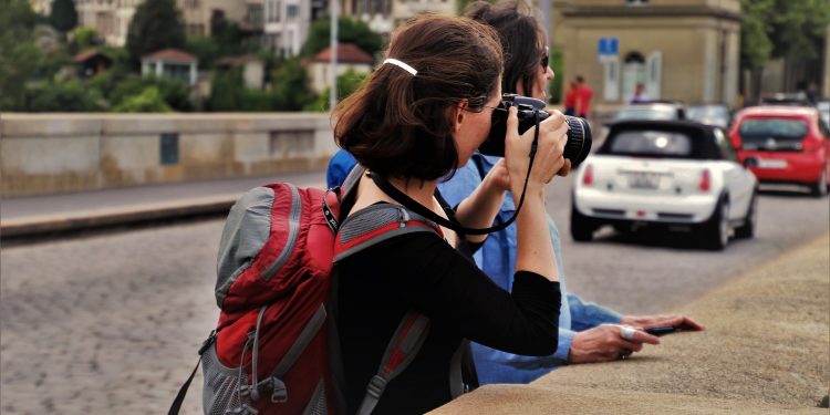 Turistas fotografando