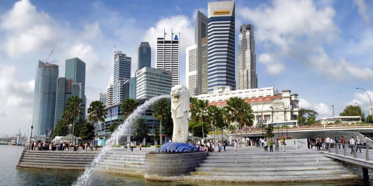 Merlion Park Cingapura