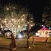 Praça de Monte Verde enfeitada para o Natal