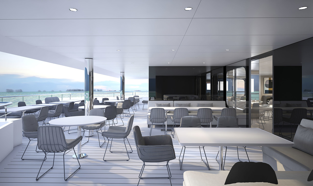 Area restaurante Iate Emerald