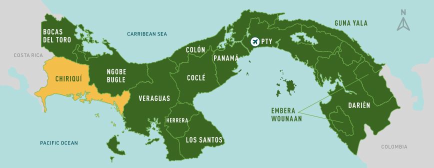 Mapa Panamá