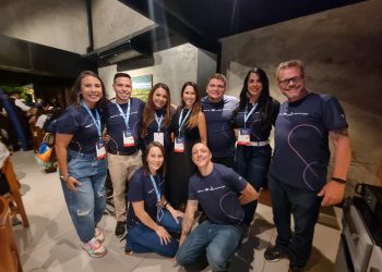 Parte do time B2B da CVC Corp durante a BTM em Fortaleza