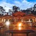 Bar e fogueira no Cristalino Lodge