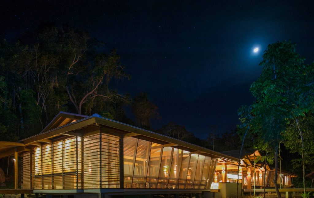 Restaurante onde será servida a ceia da virada no Cristalino Lodge