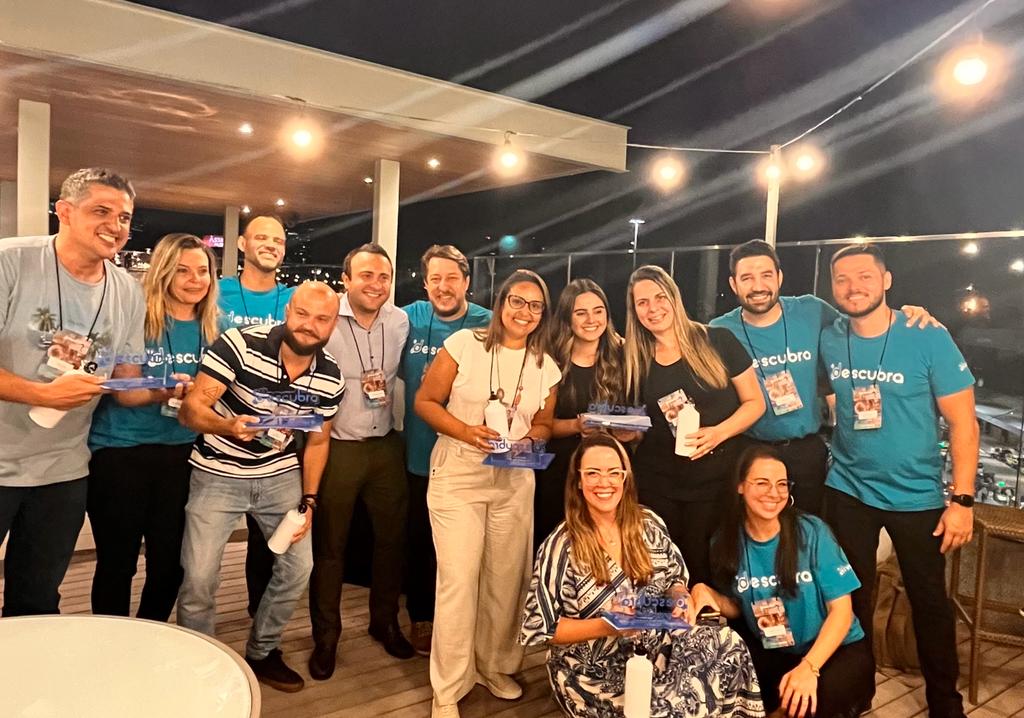 Grupo vencedor no evento do Rio de Janeiro