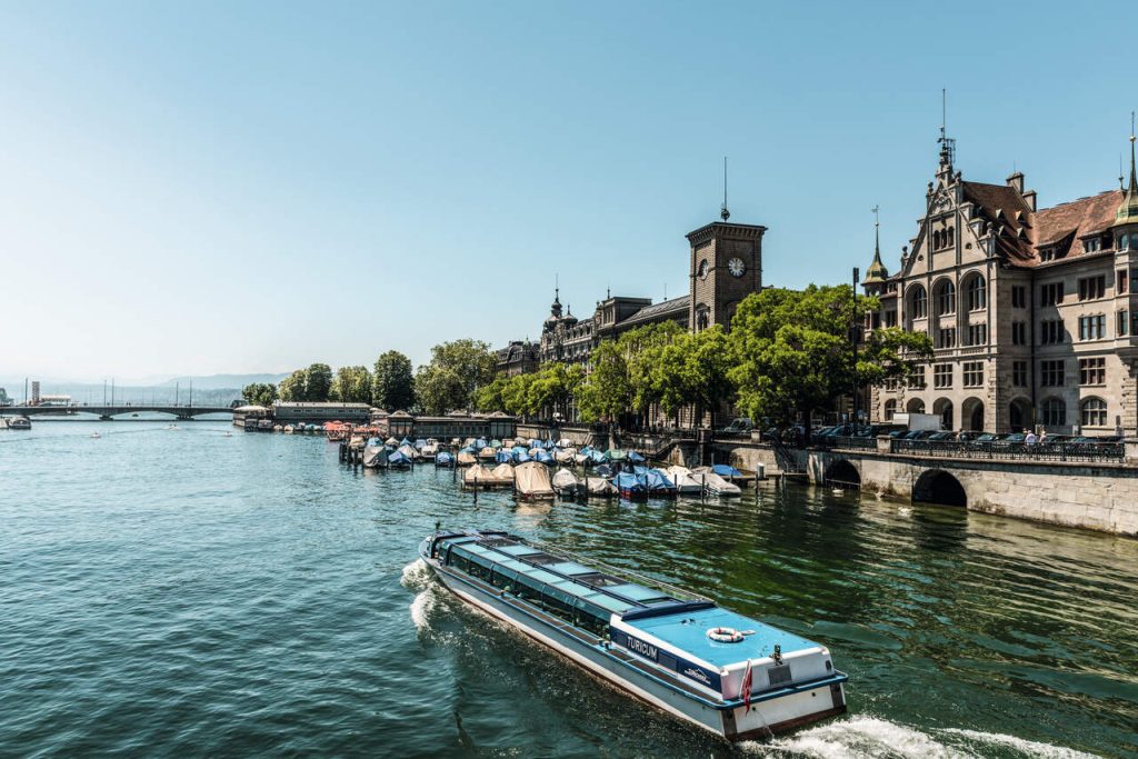 Zurique, passeio barco Limmat
