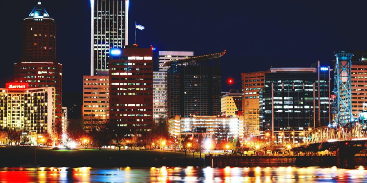 Portland, no estado de Oregon, USA