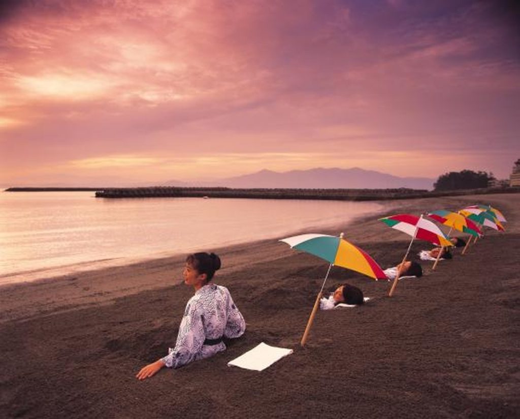 Praias e areias de tratamento em Kagoshima