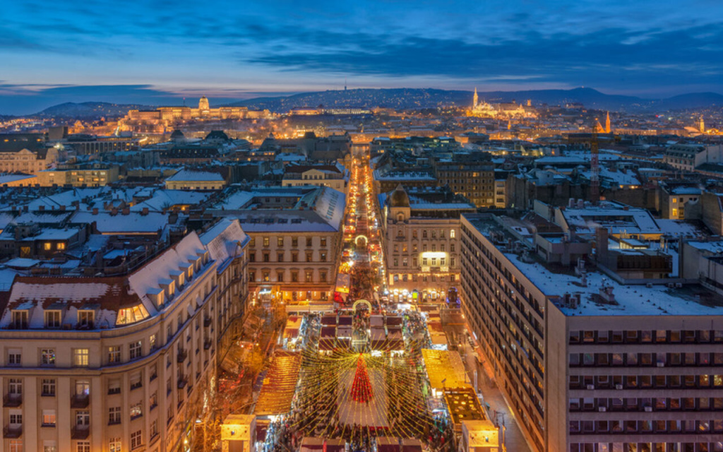 Mercado natal Budapeste