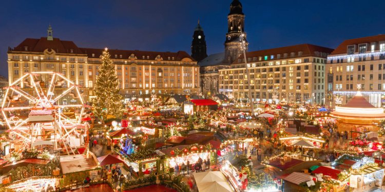 Mercado de Natal em Dresden, Alemanha