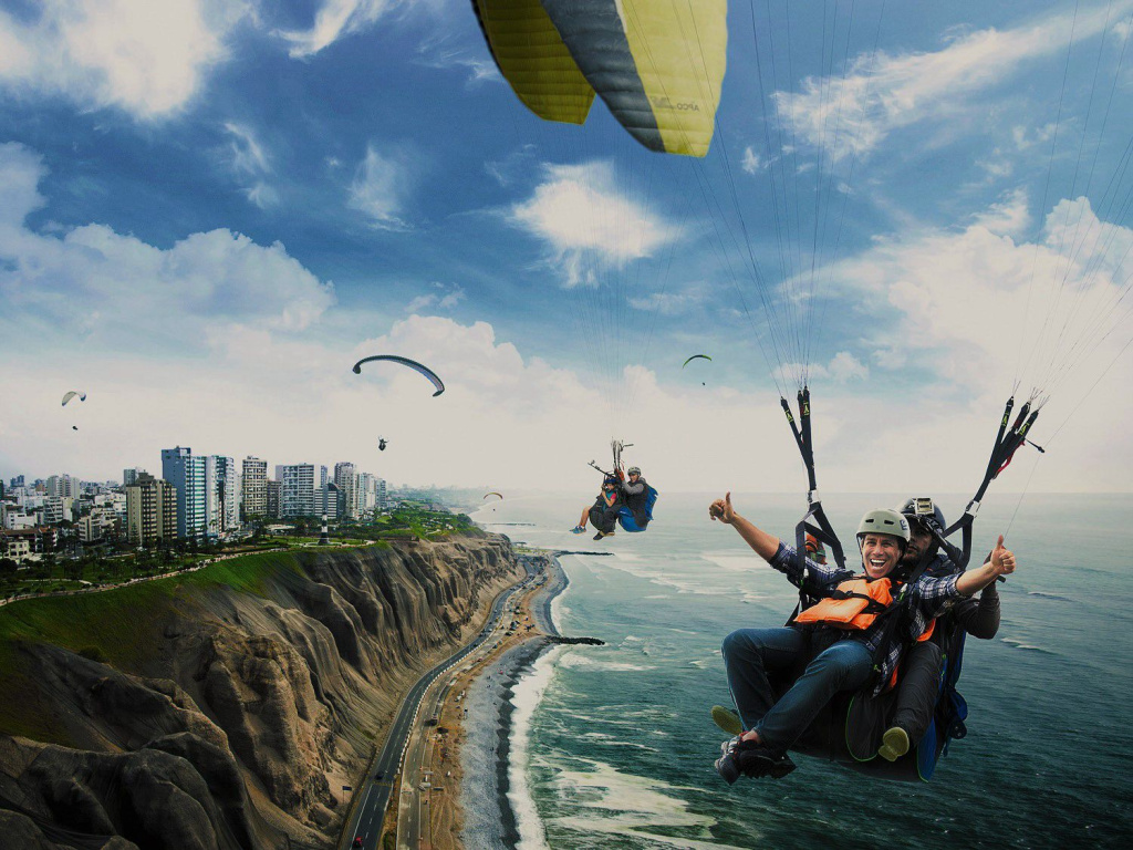 Peru Week - Parapente em Lima, no Peru