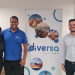 Adriana Fredericce, Sanderson Oliveira, novo executivo para o centro-oeste e Ricardo Andrade, da Diversa