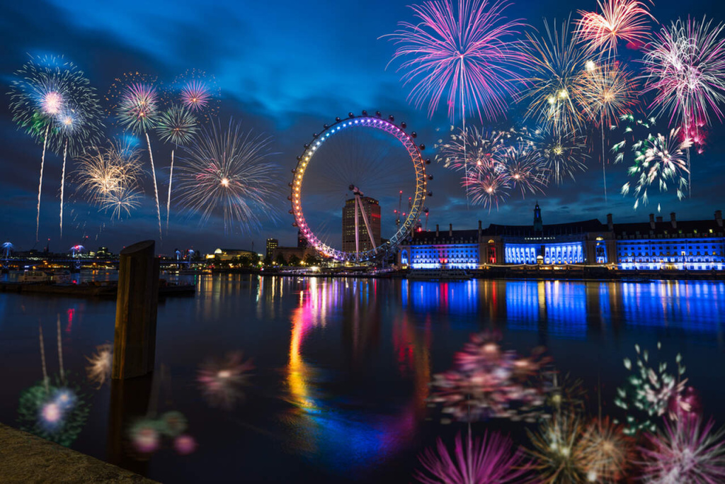 Londres, queima de fogos