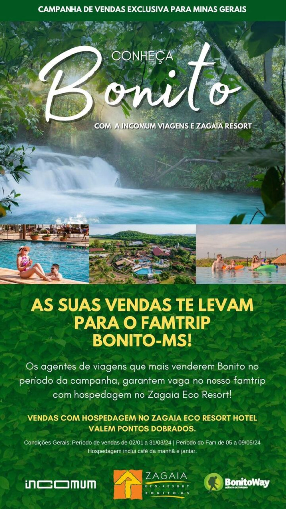 Nova Campanha de Vendas Incomum Viagens