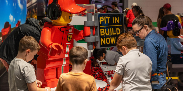 LEGO Ferrari Build and Race