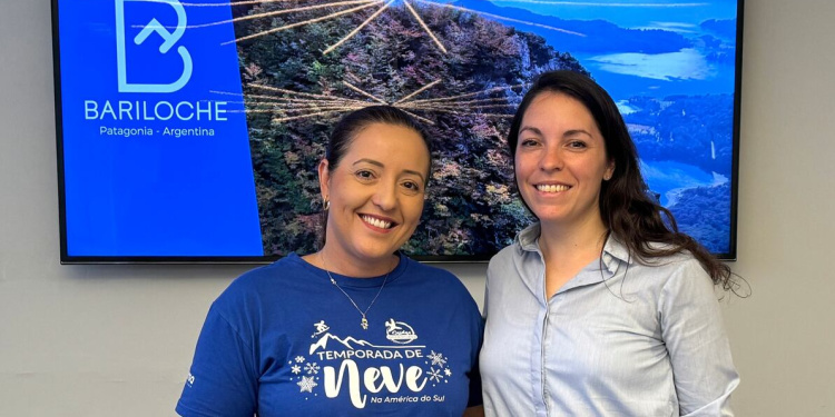 Adriana Fredericce, da Diversa Turismo e Martina Gelardi, da Emprotur Bariloche