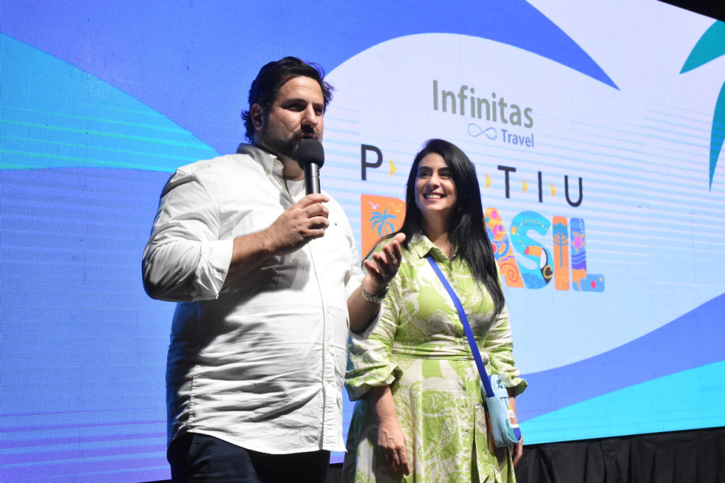 Vitor Bauab e Luciana Fernandes - roadshow da Infinitas Travel