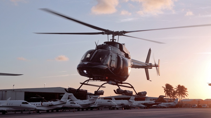 Helicóptero da BLADE oferecido para os hóspedes do PGA National Resort de Palm Beaches