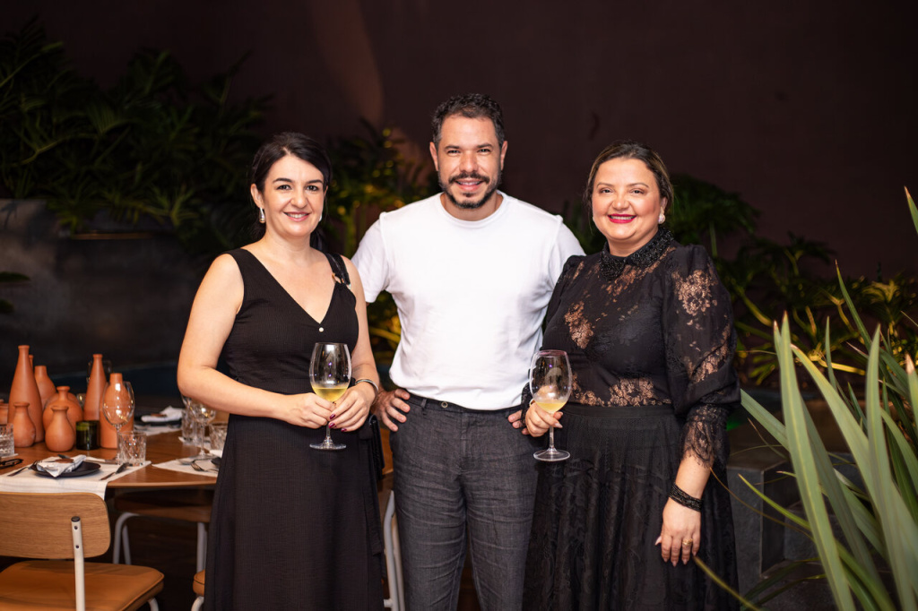 Josiane de Souza, Chef Felipe Rameh e Janaina Oliveira