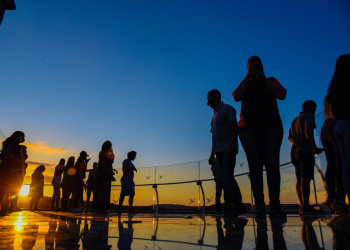 pôr do sol no Skyglass Canela