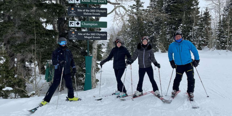 Placa de sinalização olímípica em Deer Valley