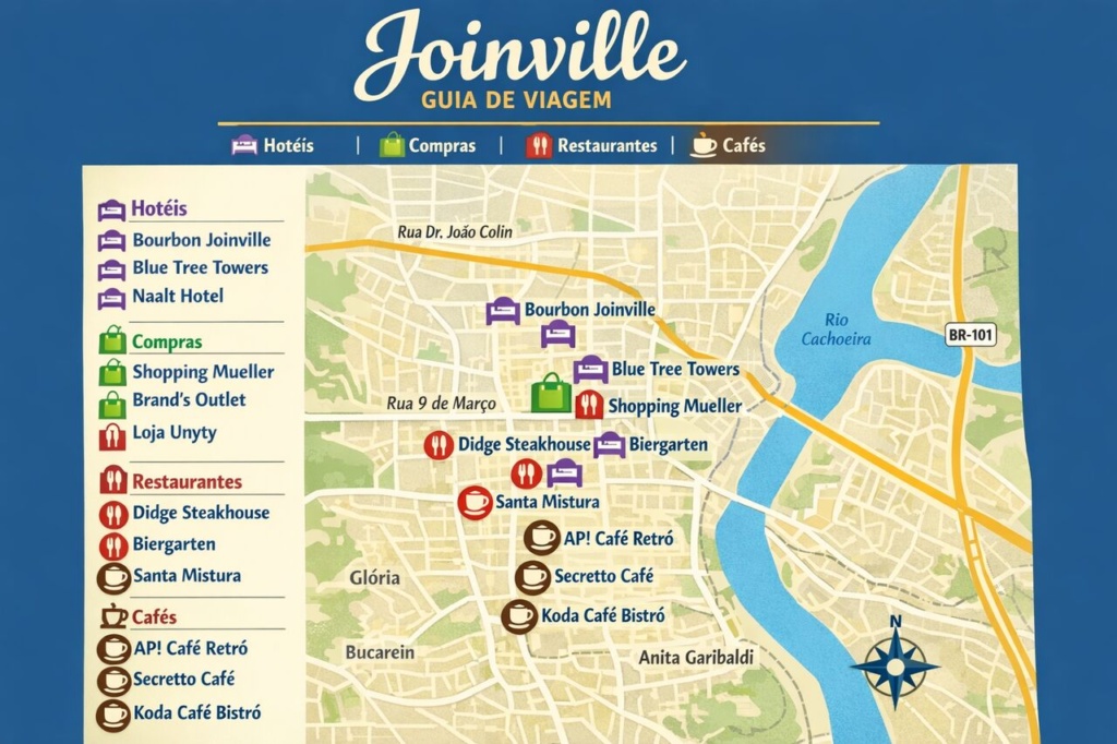 Joinville Mapa Guia