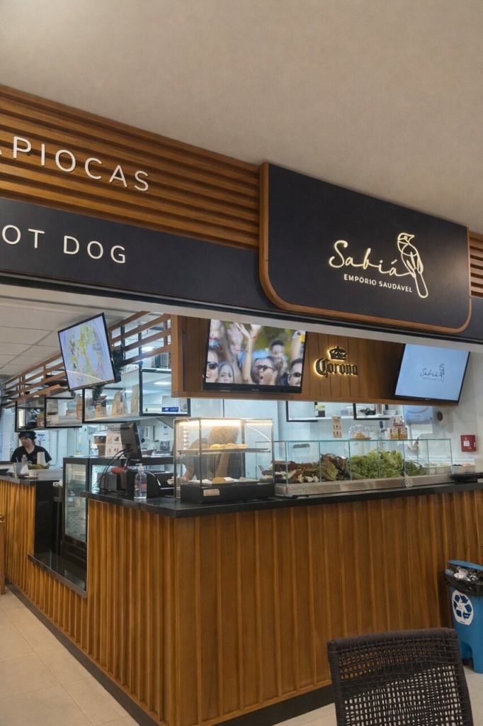comida saudável aeroportos