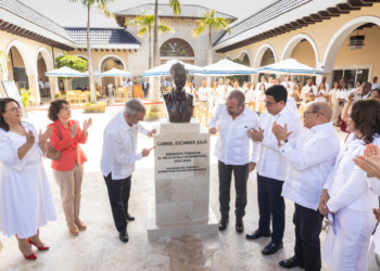 Inauguração da Escola de Hospitalidade Gabriel Escarrer Juliá em Punta Cana com autoridades da República Dominicana e executivos da Meliá