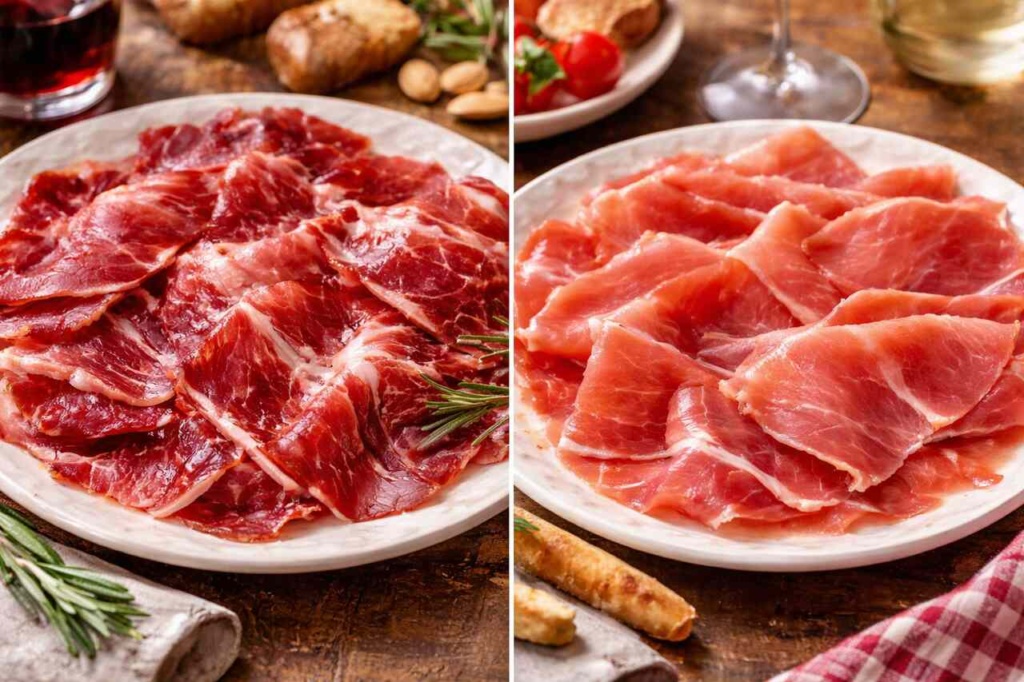 Jamón Ibérico e o Jamón Serrano