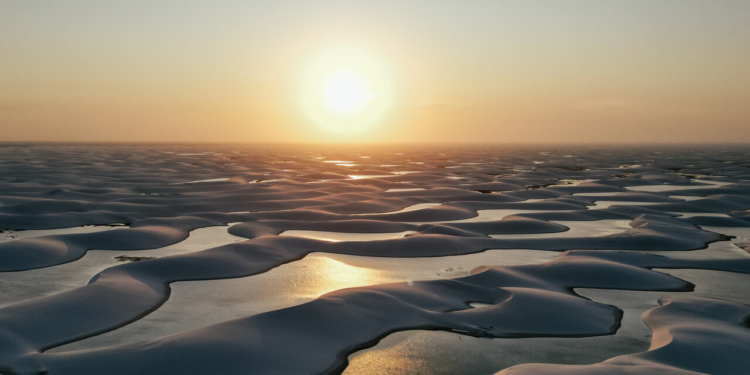 Nascer do Sol Lençóis Maranhenses