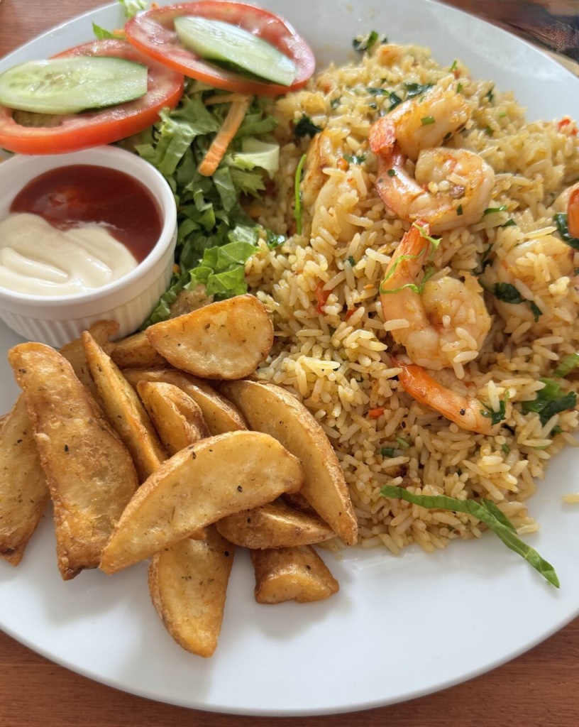 arroz de camarones